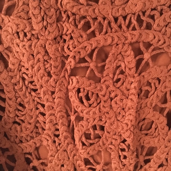 INC Crochet Lace Knit Top - Picture 4 of 5